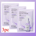 BIOAQUA Centella Collagen Face Mask Moisturizing Refreshing Sheet Masks Hyaluronic Acid Facial Mask Skin Care Products Qme 3pc