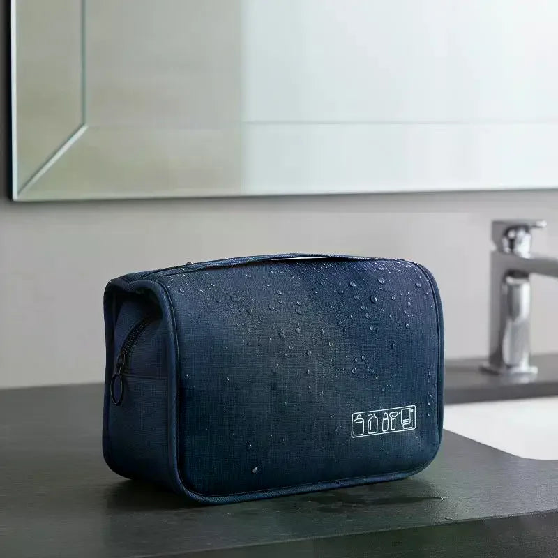 Waterproof Hanging Travel Toiletry Bag Large Capacity Multiple Pockets Perfect For Trips Vacations Getaways Qme