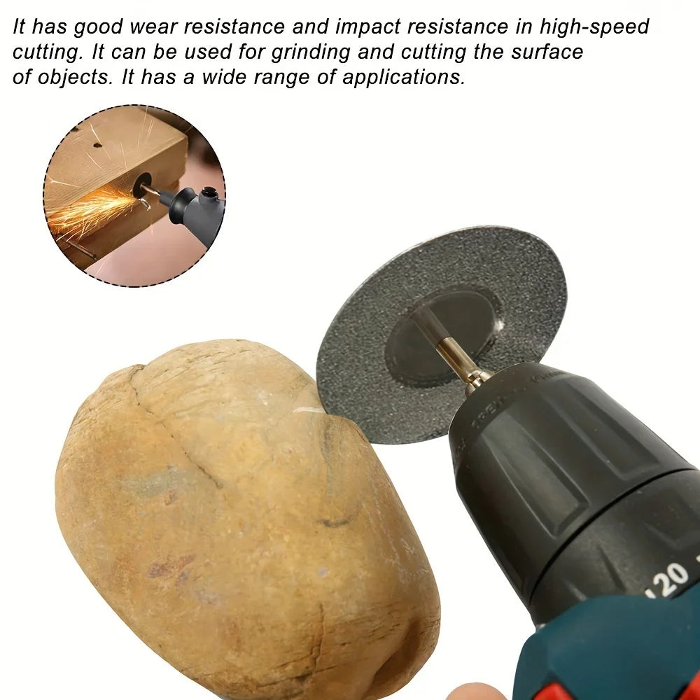 Mini diamond cutting set - Enhance your rotating accessories with tools such as circular saw blades and grinding wheels! Qme