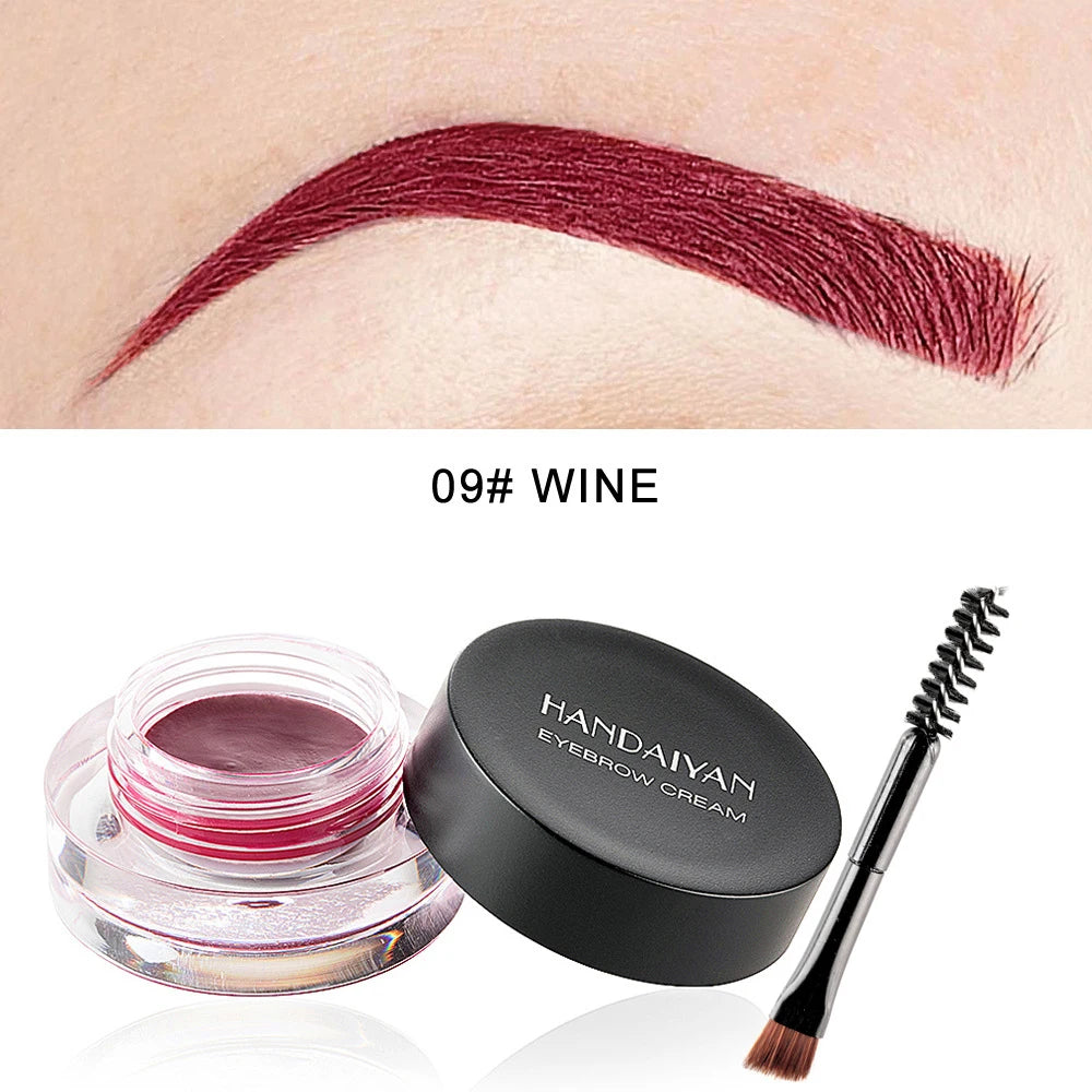 Matte Golded Eyebrow Enhancer Dye Gel Tint Set Waterproof Colour Quick Dry Dyeing Brow Tattoo Tinted Cream Brow Makeup Cosmetic Qme