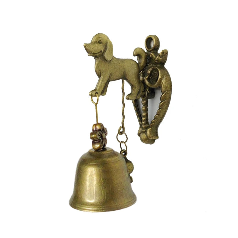 Vintage Style Animal Doorbells Metal Iron Bells Wind Bells Puppy Elephant Owls Wall Hanging Decoration Outdoor Wind Chimes Gift Qme A5