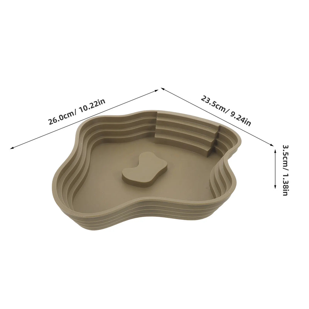 Extra Large Turtle Reptile Bathing Pool Stable Deep Soaking Tub Water Dish for Tortoise Hydration Indoor Outdoor Reptile Soak Qme