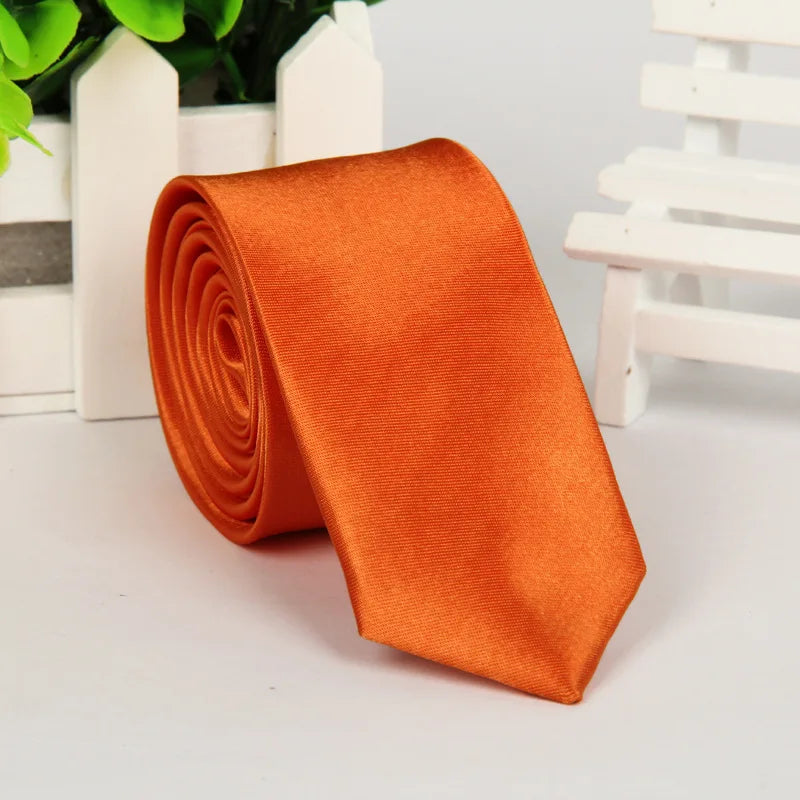 Men Tie Silk Polyester Necktie Classic Formal Solid Plain Pink Black Qme st-3