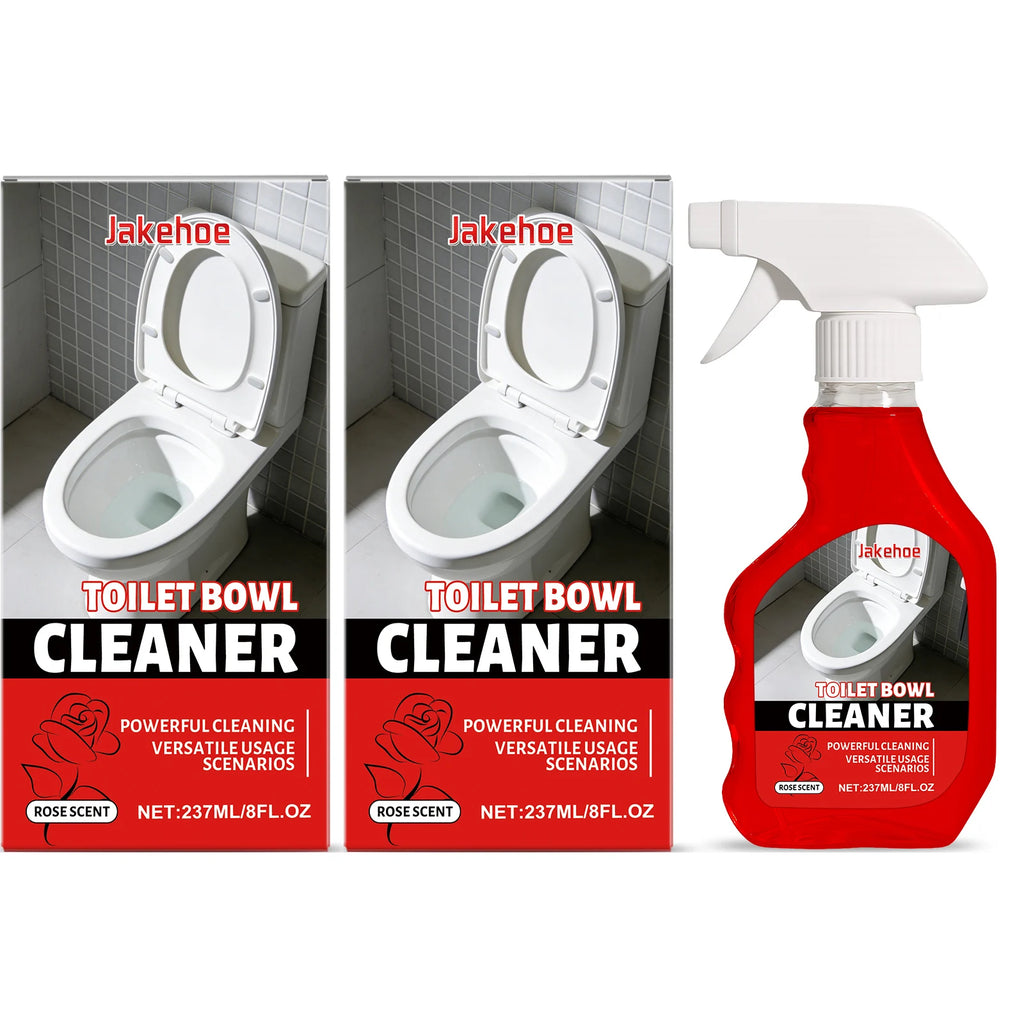 Powerful Toilet Bowl Cleaning Spray Remove Urinary Scale Reduce Odor Long-Lasting Fragrance Restore Luster Multi-surface Cleaner Qme 2 x 237ML Boxed