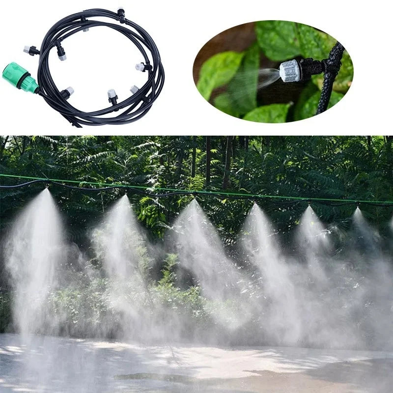Irrigation 10Meters 10 Sprinklers Nozzles Water Sprayer Misting Fog Qme Default Title