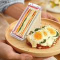 Clear Triangle Sandwich Holder Leakproof Lid BPA Material Office Qme Default Title