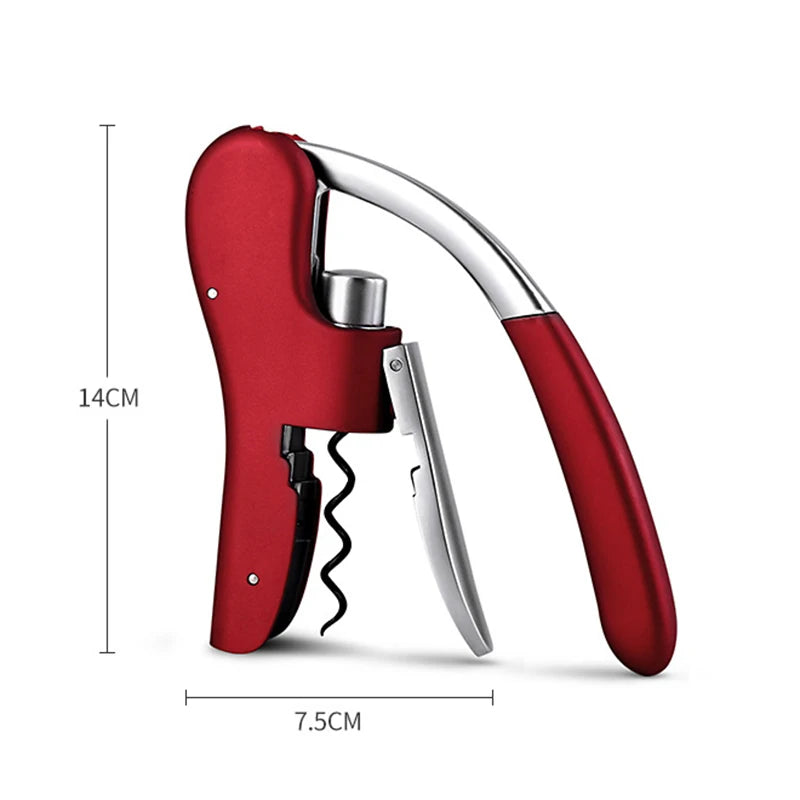 Wine Corkscrew Household Cork Corkscrew Lever Push Type Wine Bottle Opener Gifts for Wine Lovers Bar Party Accessories Qme