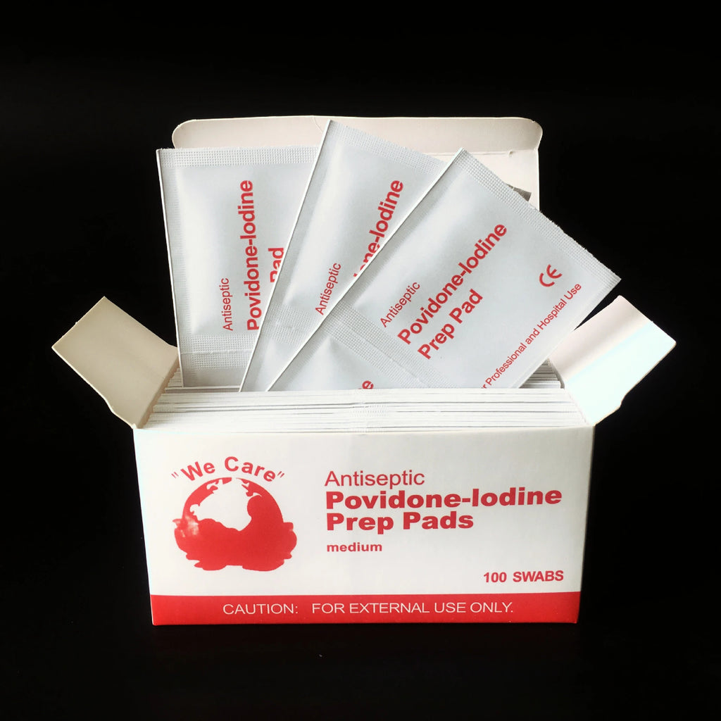 Skin Iodine Wound Disinfection Treatment, Convenient to Carry Outdoor Sports Disaster Essential First Aid Kit Supplies Qme