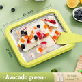 Rolled Ice Cream Maker Small Child's Homemade Yogurt Multifunctional Qme Green
