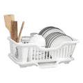 Bowl Holder Countertop Utensil Organizer Kitchen Drain Rack Qme White