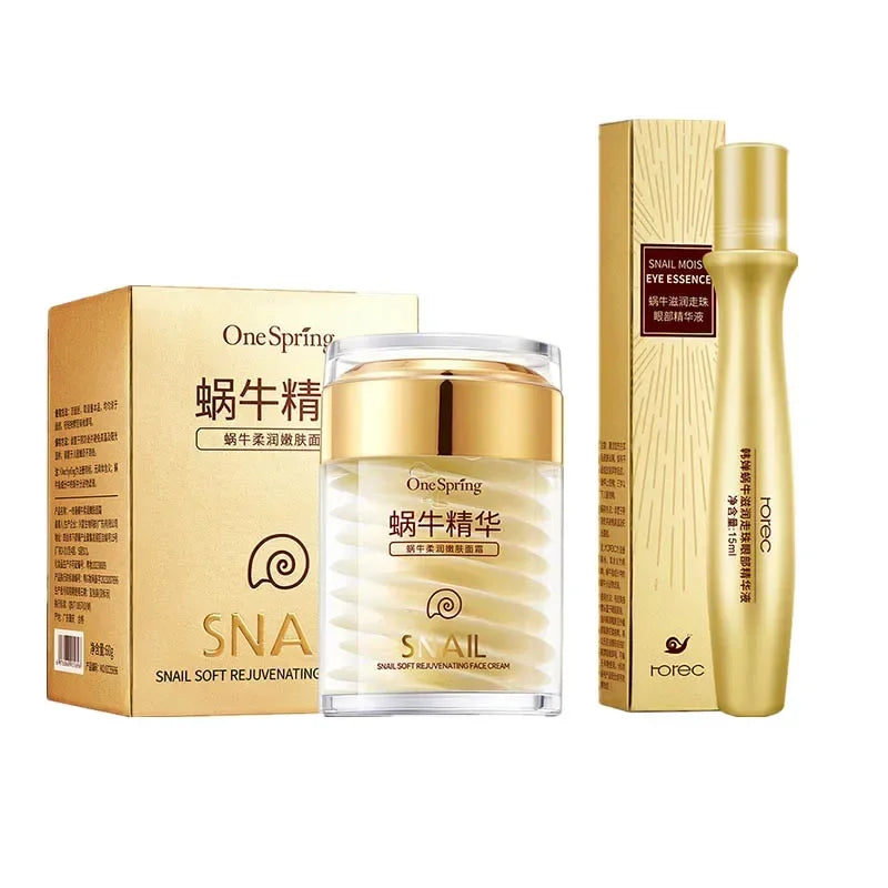 Skincare Snail Collagen Cream Anti Aging Whiten Skin Face Fade Dark Qme