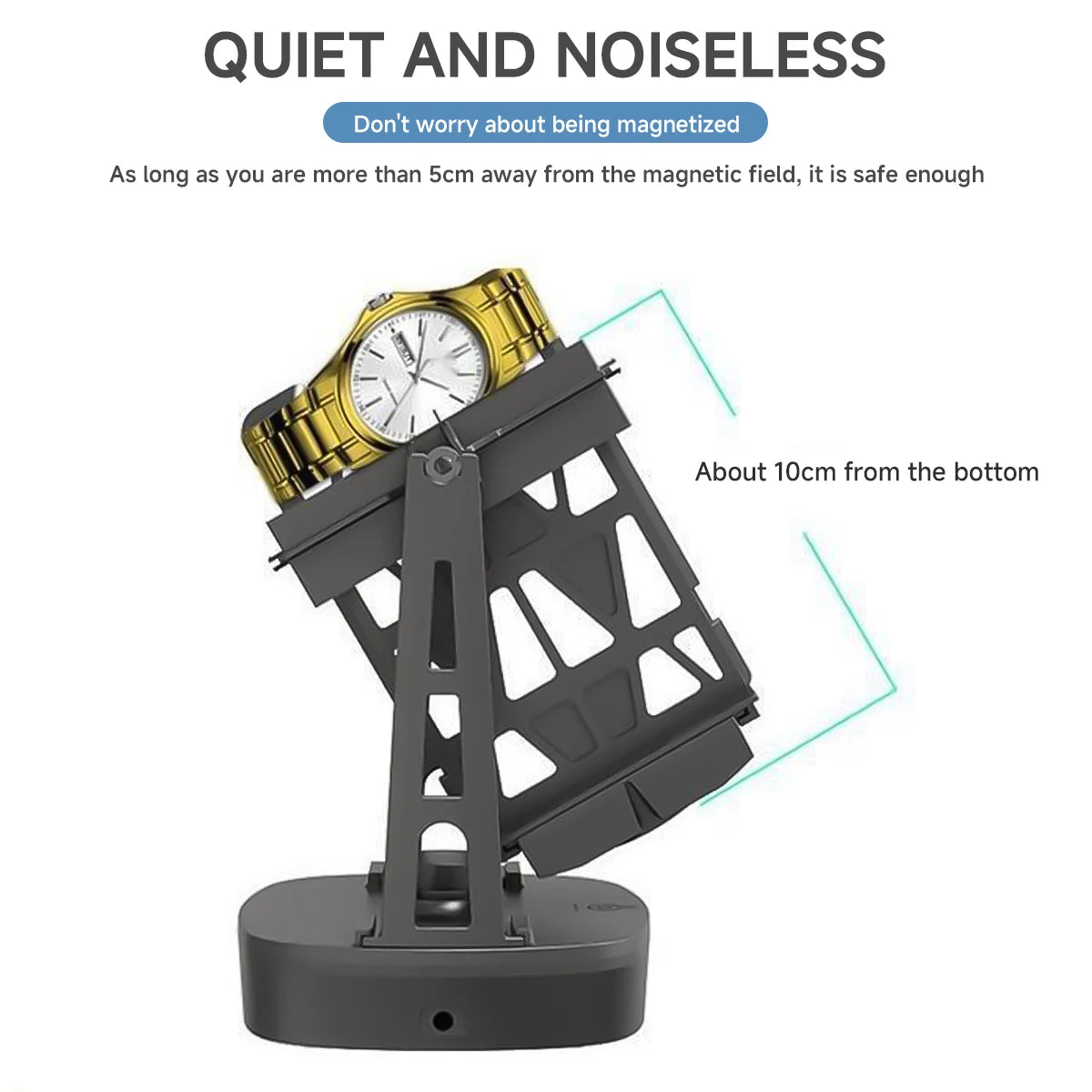 Automatic Watch Winder Self-Winding Device Watches Mechanical Rotomat Wind-Up Small Watch Shaker Mechanical Watch Winding Device Qme