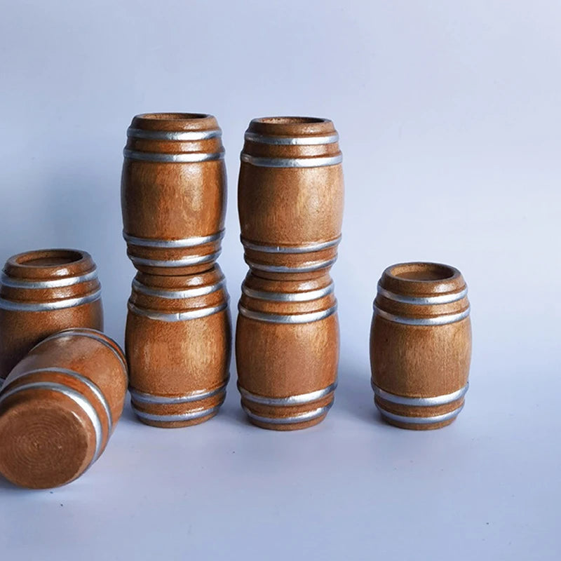 1 12 Tiny Wooden Red Wine Barrel Miniature Keg Beer Cute Elegant Qme