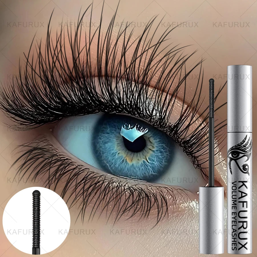 Black Silk Fiber Curling Mascara Ultra-fine Brush Lengthening Qme