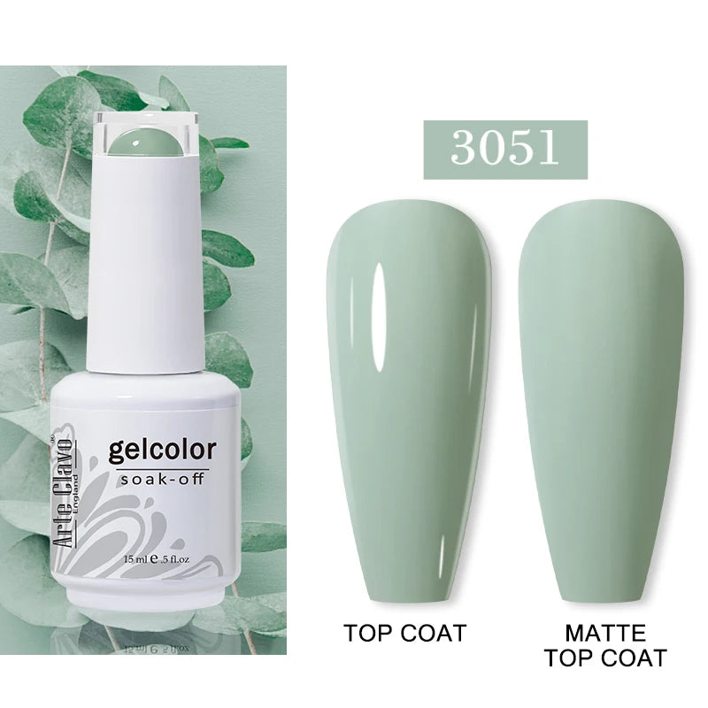 Arte Clavo Autumn Nail Gel Polish Caramel Winter Soak Off UV LED Art