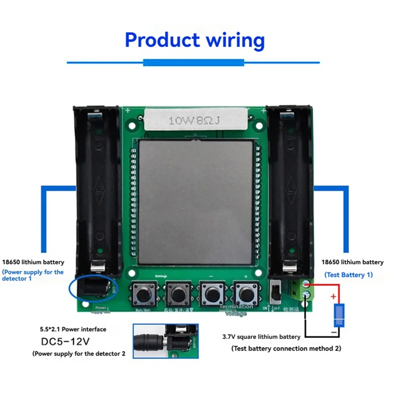 A02F-Lithium Battery Capacity Tester LCD Digital Display True Capacity Module Test True Capacity Qme