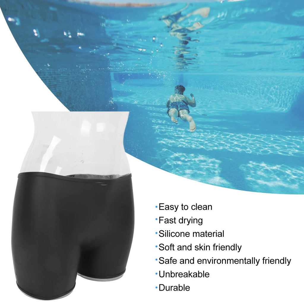 Women Silicone Swim Short Waterproof Leakproof 4 Corner Swimming Shorts for Summer Women Qme