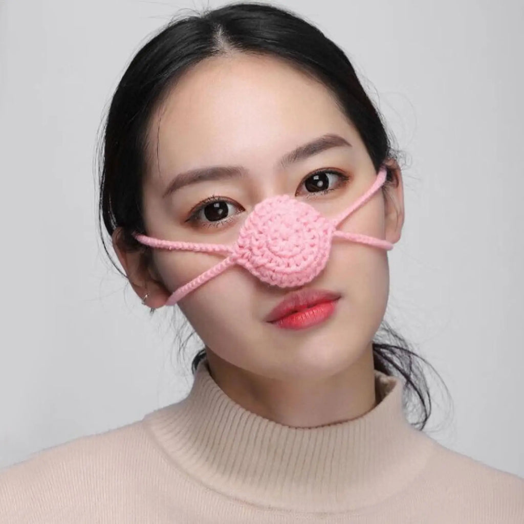 Comfort Nose Cover Comfortable Wool Nose Guard Funny Nose Decor Winter Outdoor Nose Protector for Cycling Running Camping Hiking Qme