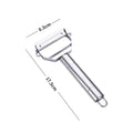 Kitchen Vegetable Peeler Stainless Steel Melon Planer Double-Head Peeler Household Multiple-Function Fruit Vegetable Skin Peeler Qme Silver 4 in 1