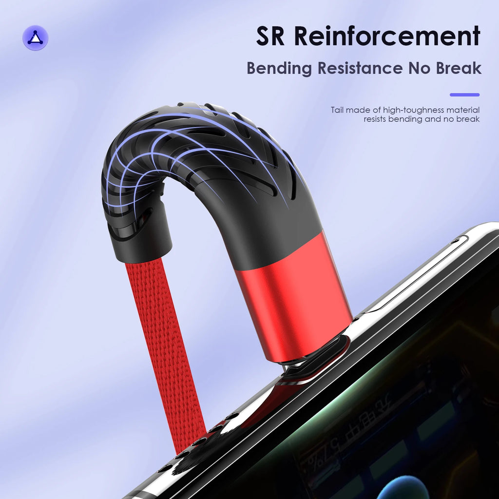 7A 100W 0.25/1/2/3M USB Data Charger Cable USB Type C Fast Charging Data Cable Cord For Huawei Xiaomi Samsung iPhone Phone Wire Qme