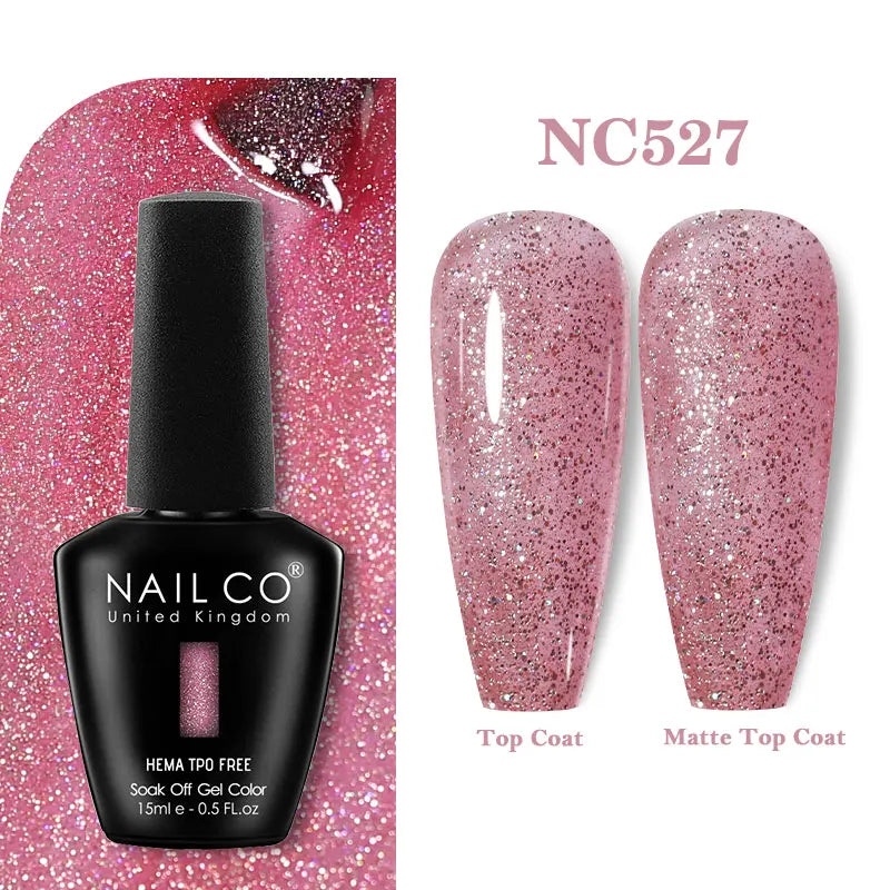 NAILCO Coat Base Gel Nail Polish Nails Art Semi Permanent Lacquer Qme