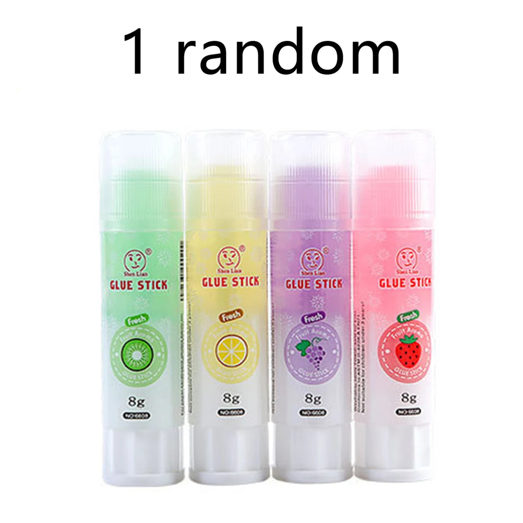 1-4 Pcs Cute Colorful Style Glue Stick High Viscosity Glutstick Solid Glue Paper Sticker Stationery Office Supplies Qme 1 Pc Set