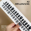 Cat Magnetic Press Nail Pretty Fake Nails Detachable Full Tips Qme A2