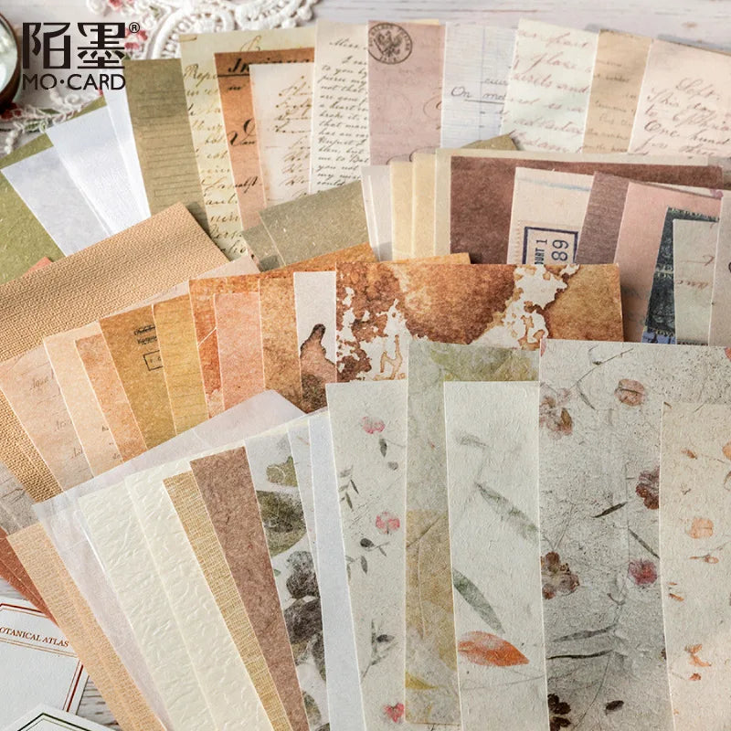 30 pcs/lot Vintage Background paper Diy Scrapbooking material paper Decorative Labels junk journal Stationery supplies Qme