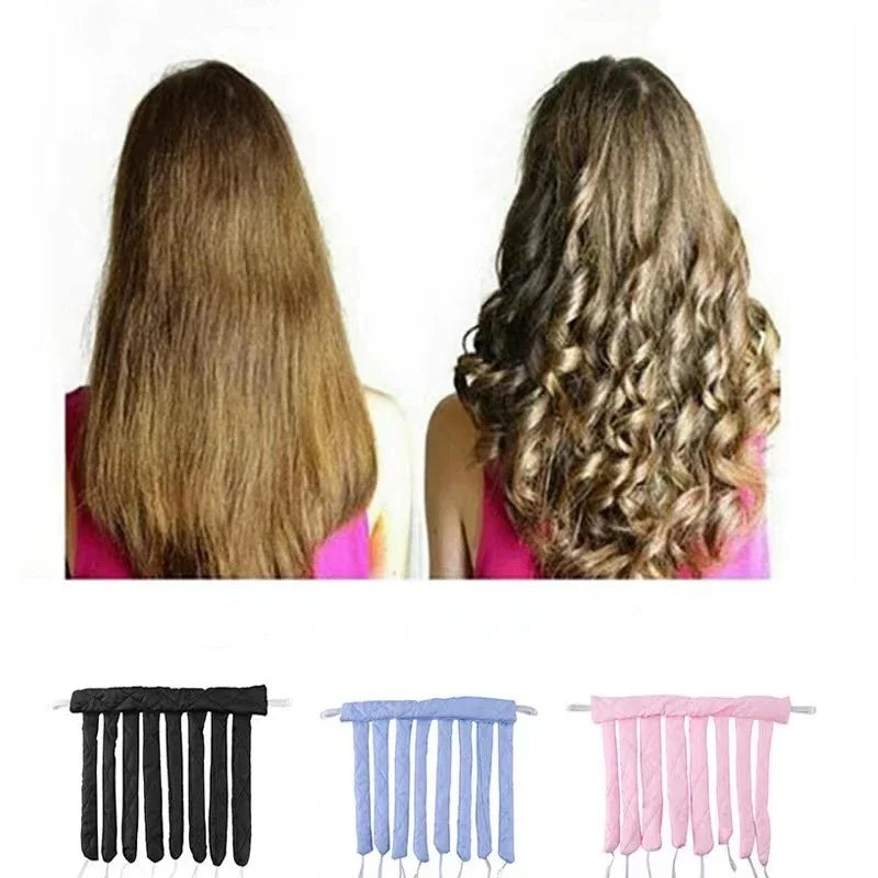  Lazy Octopus Curler Hair Rollers Heatless Headband Curls Ribbon Sleeping Soft Wave Formers No Heat Curls Ribbon Styling Tools Qme