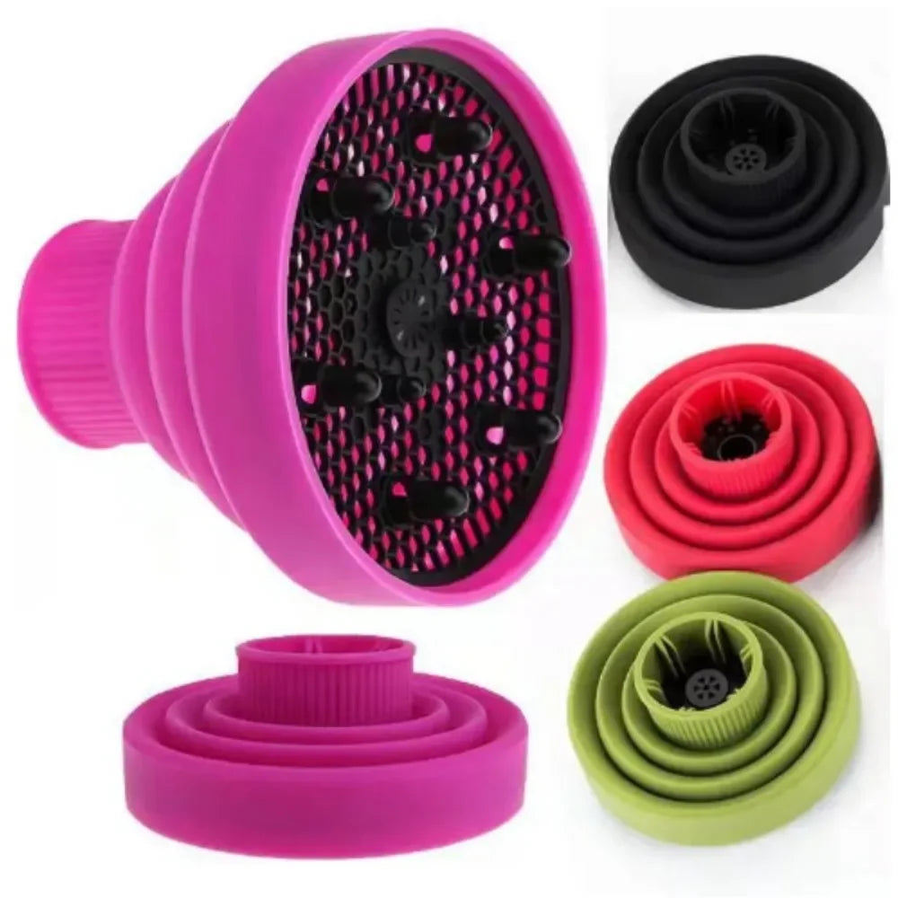 Silicone Hairdryer Diffuser Cover Foldable Temperature Resistant Qme