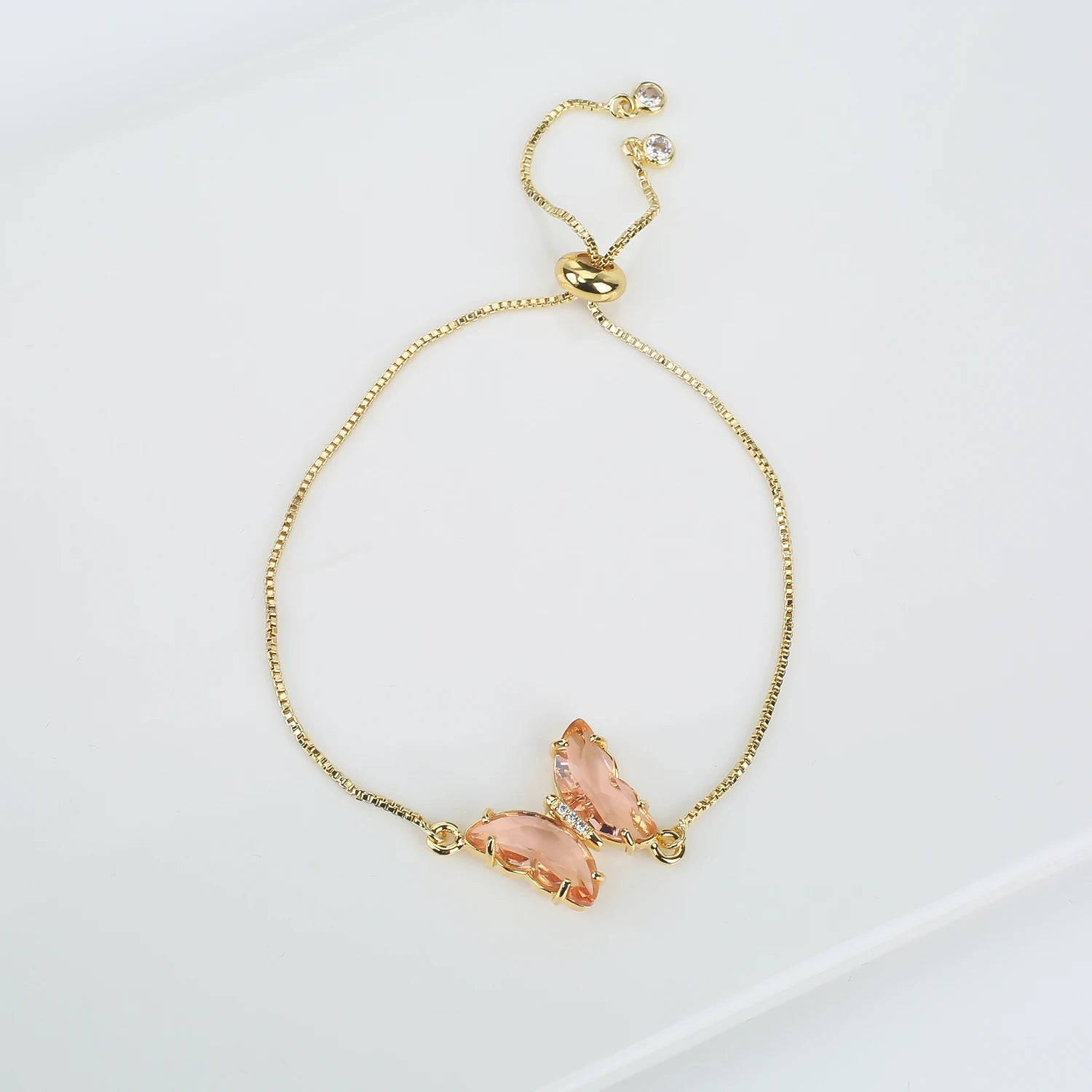 New Trend Fashion Crystal Zirconia Butterfly Charm Bracelet Temperament for Women Light Luxury Party Jewelry Gift Daily Wear Qme Bracelet 21 23cm