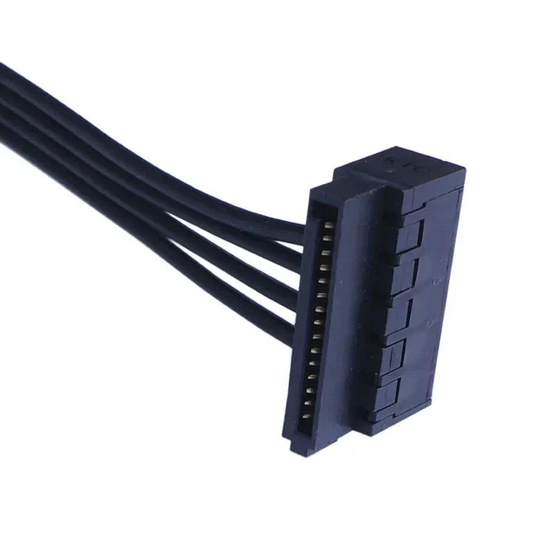 5pcs/lot ATX 4 Pin To 2*Right-Angle 15 Pin SATA Hard Drive HDD Power Supply Adapter Cable for Huawei 2288H V5 2285V2 Server Qme