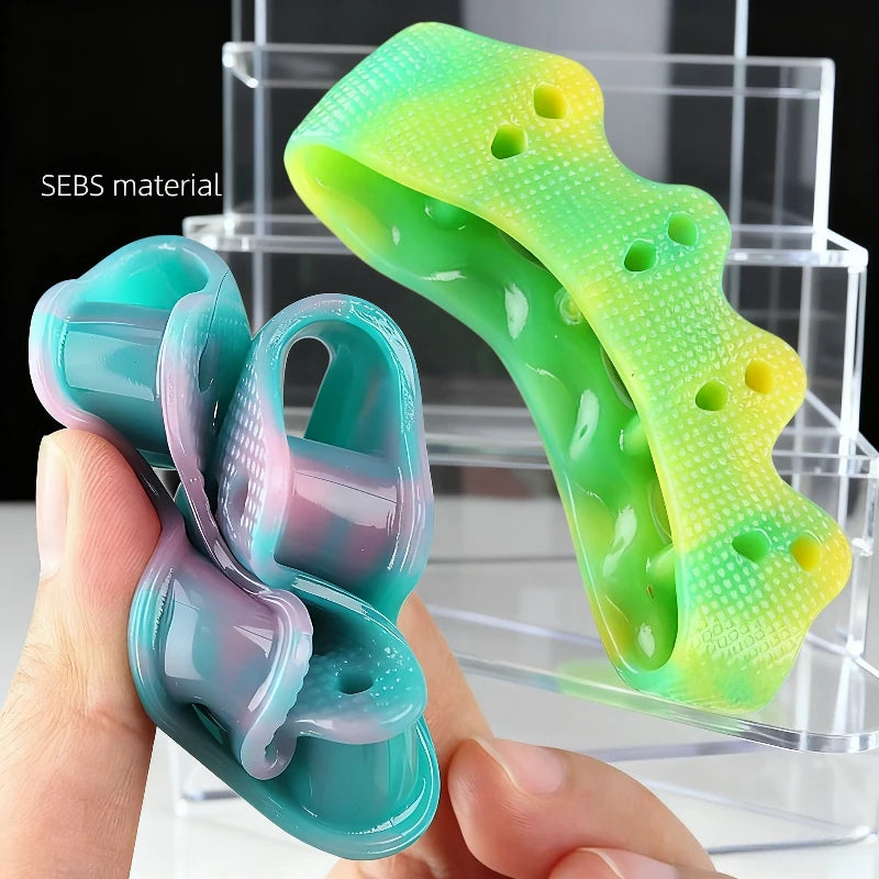 Colorful Five-hole Toe Separator Overlapping Toes Big Valgus Spacer Qme
