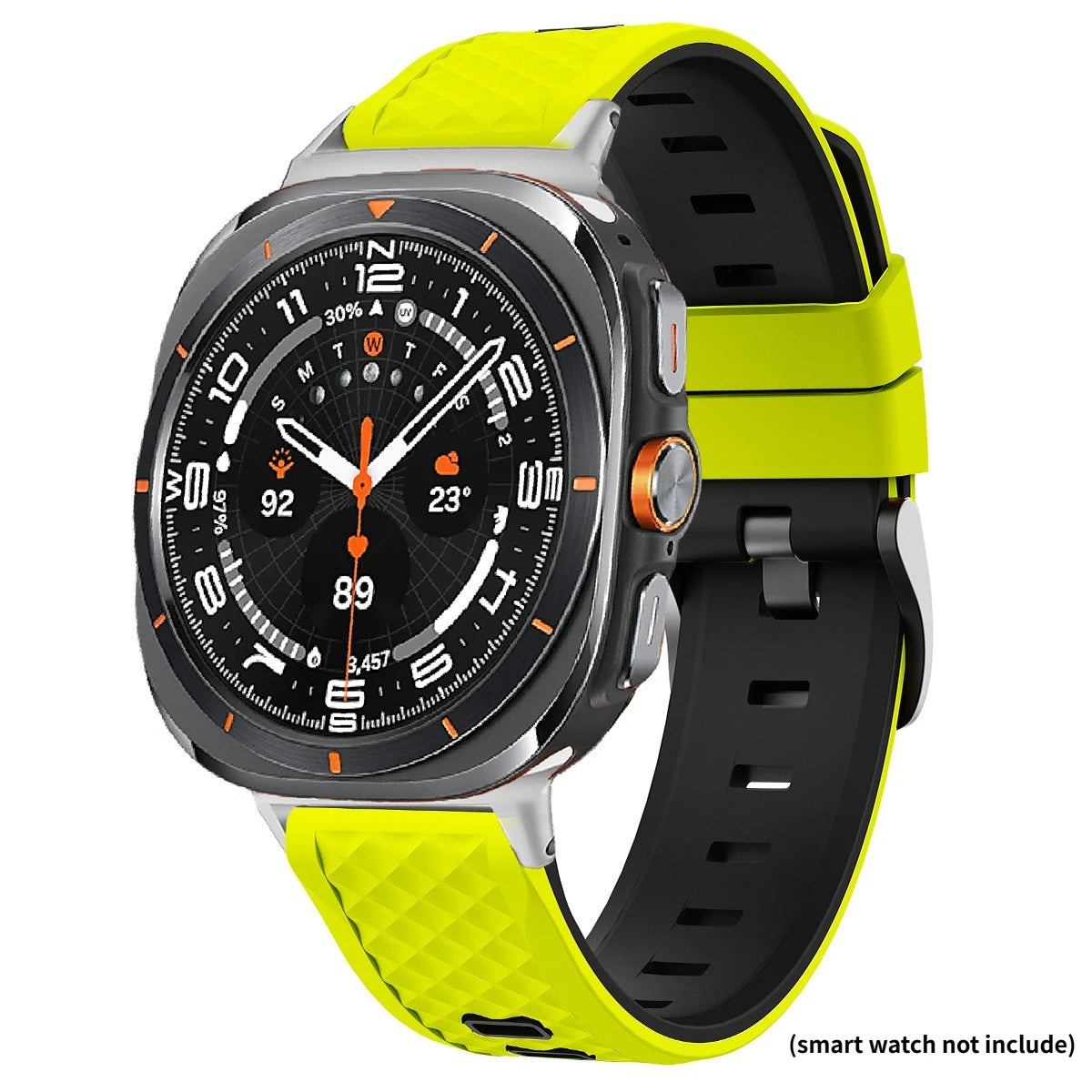 Silicone Straps for Samsung Galaxy Watch 9 Ultra2 47mm Sport Bracelet Correa for Galaxy Watch Ultra 47mm Wristband Accessories Qme LY Black Watch Ultra(2025)