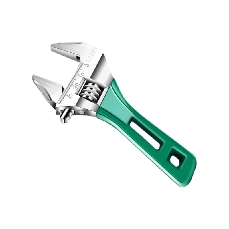 6 Adjustable Wrench Wide Jaw Opening Plumbing Auto Repair Home Qme 6 inches China Mainland