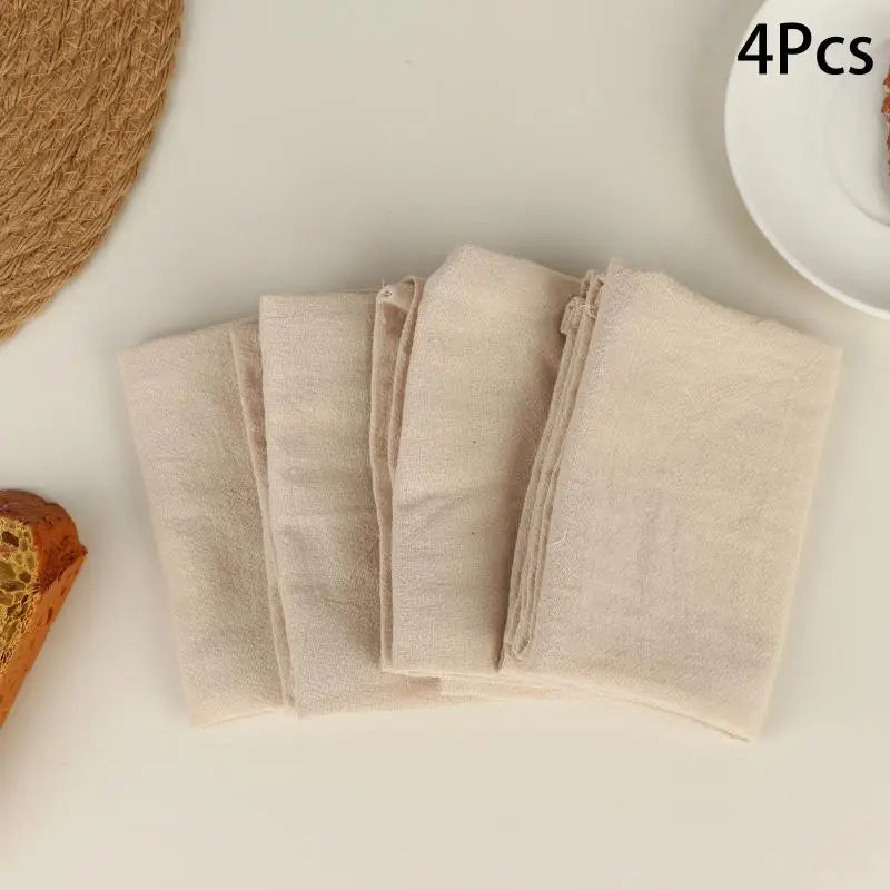 1 Party Table Decor Placemats House Warming 40x40cm Cotton Napkin Qme beige 40x40 4pcs 0