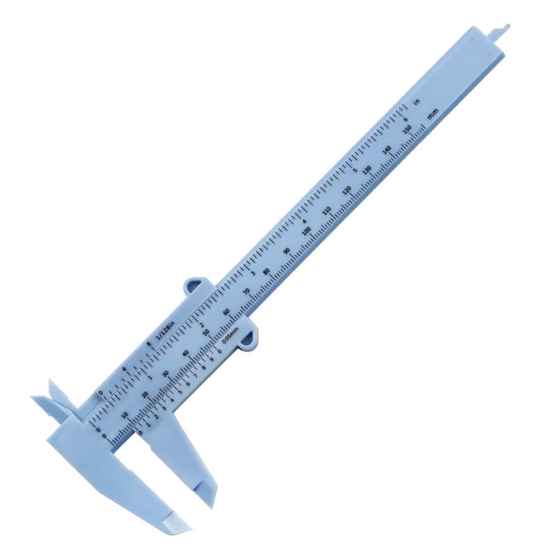 Portable Plastic Eyebrow Measuring Vernier Caliper Tattoo Ruler Qme Light Blue China Mainland