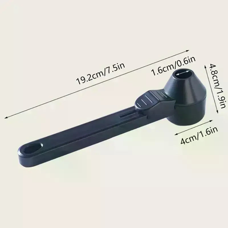 Spill-Proof Coffee Spoons Funnels Sliding Spoon Reusable With Longer Handle Coffee Scoop Measuring Spoon Funnel Kitchen Gadgets Qme