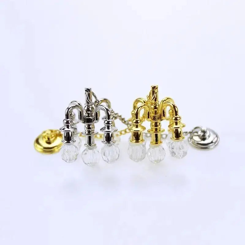 1:12 Scale Vintage Chandelier Mini Furniture Toy Play House Miniature Dollhouse Decoration Ceiling Light Model Doll Accessories Qme