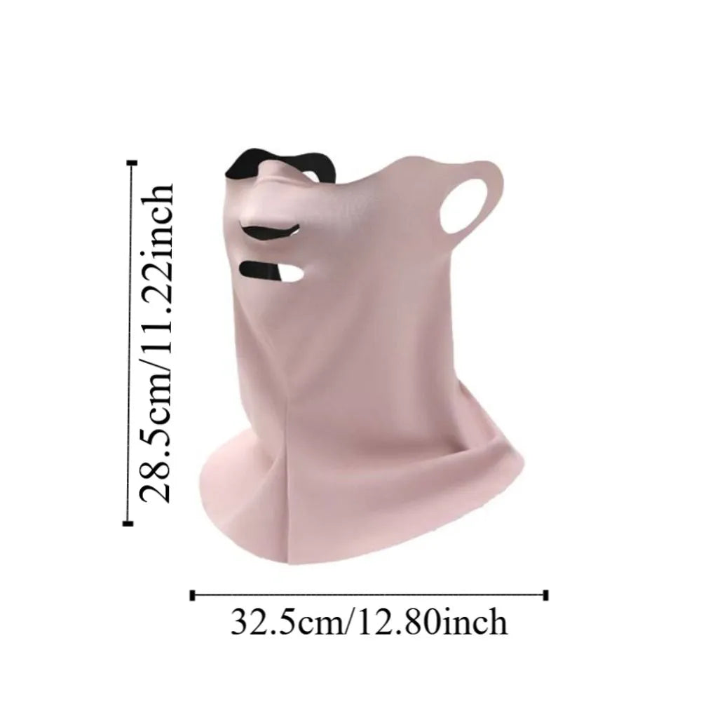 Cycling Nylon Neck Sunscreen Mask Elastic Polyester Face Sun Qme