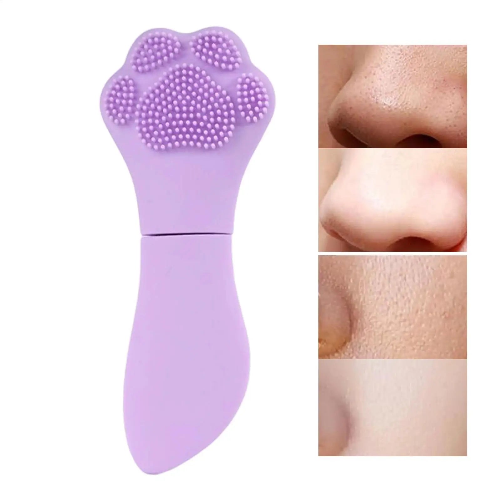 Silicone Cat Paw Acne Blackhead Remover Brush Facial Cleansing Face Qme