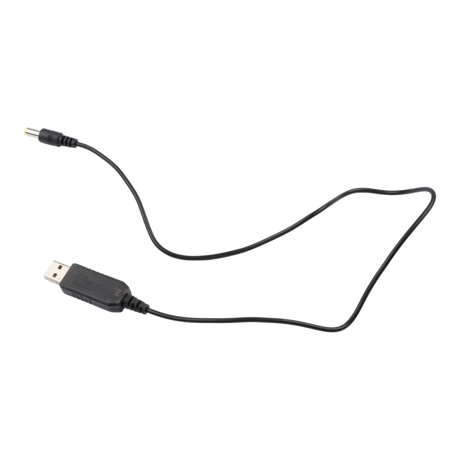 1 *Boost Line 5V To 21V Boost Cable 21V Battery Charging Cable DC Interface USB Adapter For 21V Battery/ 5V Charging Head Qme