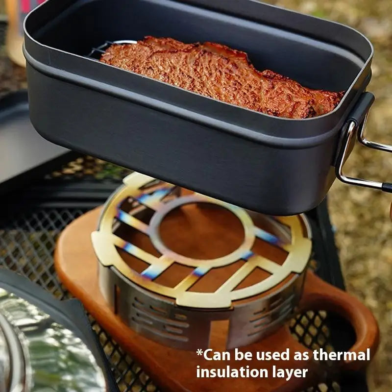 Portable Camping Stove Windproof Ring Outdoor Windshield Qme