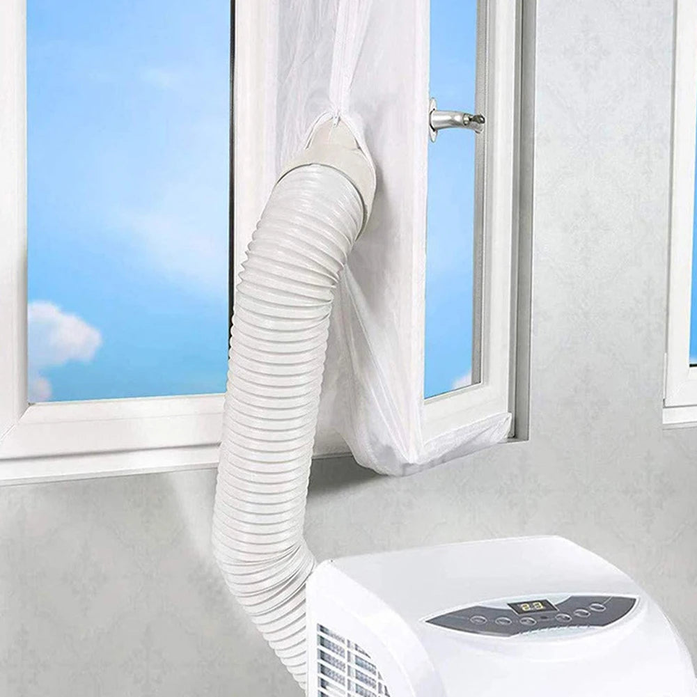 Portable AC Window Seal Kit 300/400cm Adjustable Air Conditioner Exhaust/ Sealing Cloth For Horizontal Vertical Sliding Windows/ Qme