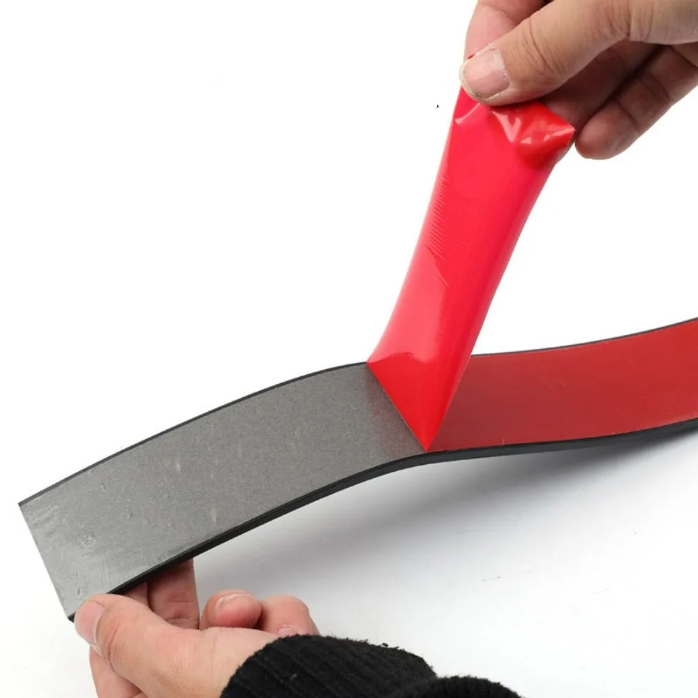 Self-adhesive Rubber Flat Strip Glass Shock Absorption Buffer Adhesive Tape Non-slip Rubber Mat Door Gap Seal Home Improvement Qme