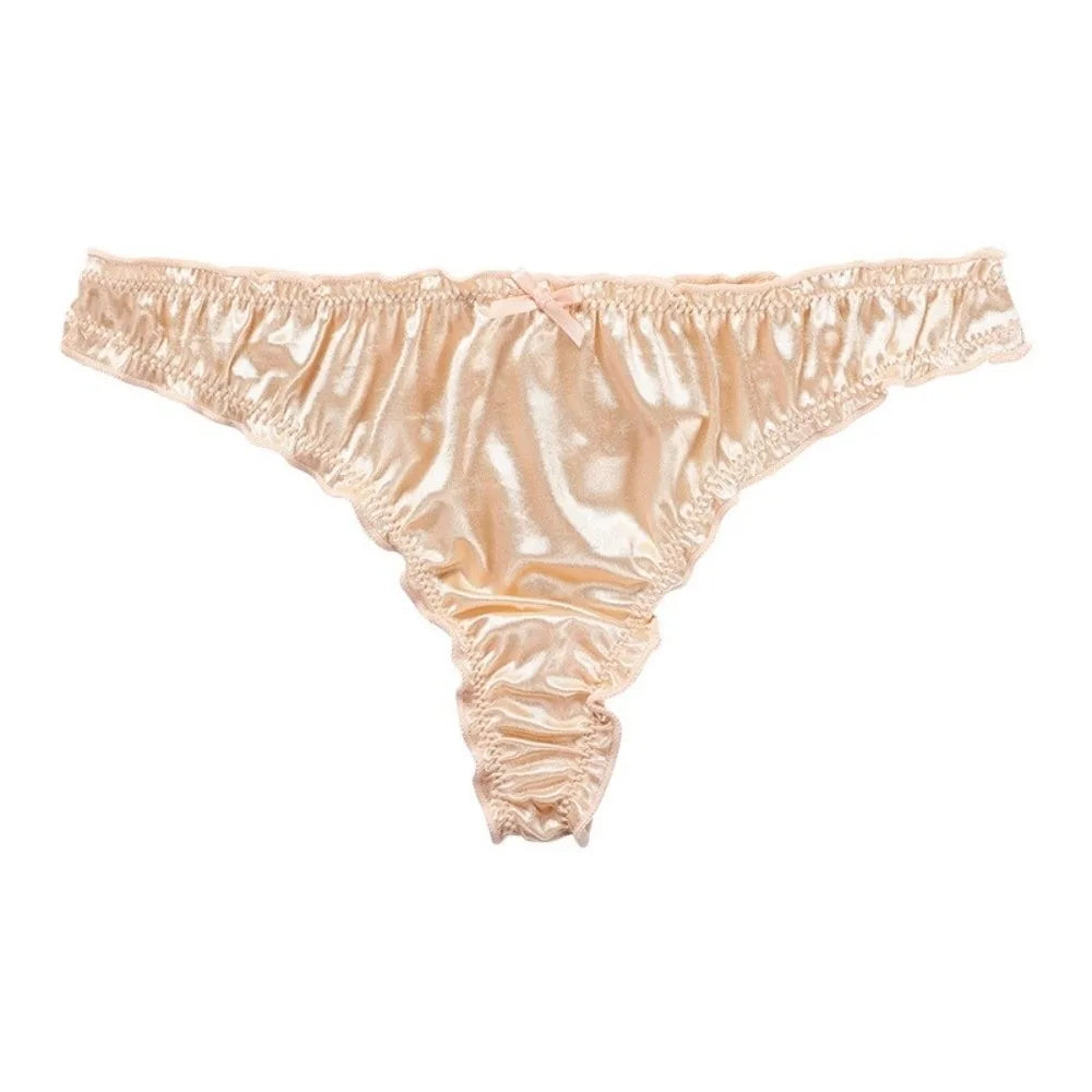 Breathable Sweet Ruffle Women's Panties Lingerie Luxury Underwear Low Qme Skin S 1pc