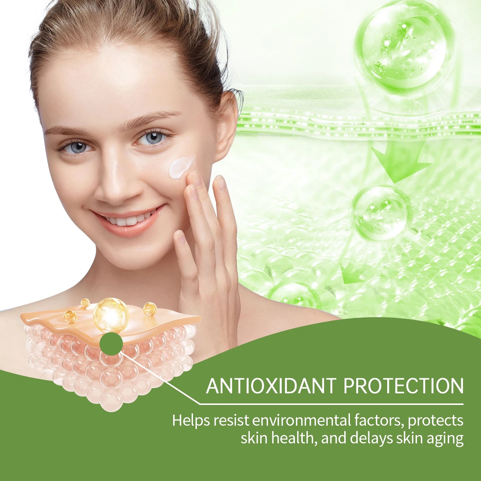 Advanced Facial Cream Daily Moisturizer Firming Skin Care Oil-Free, Fragrance Free, Non-Comedogenic Anti-Aging Face For Women Qme