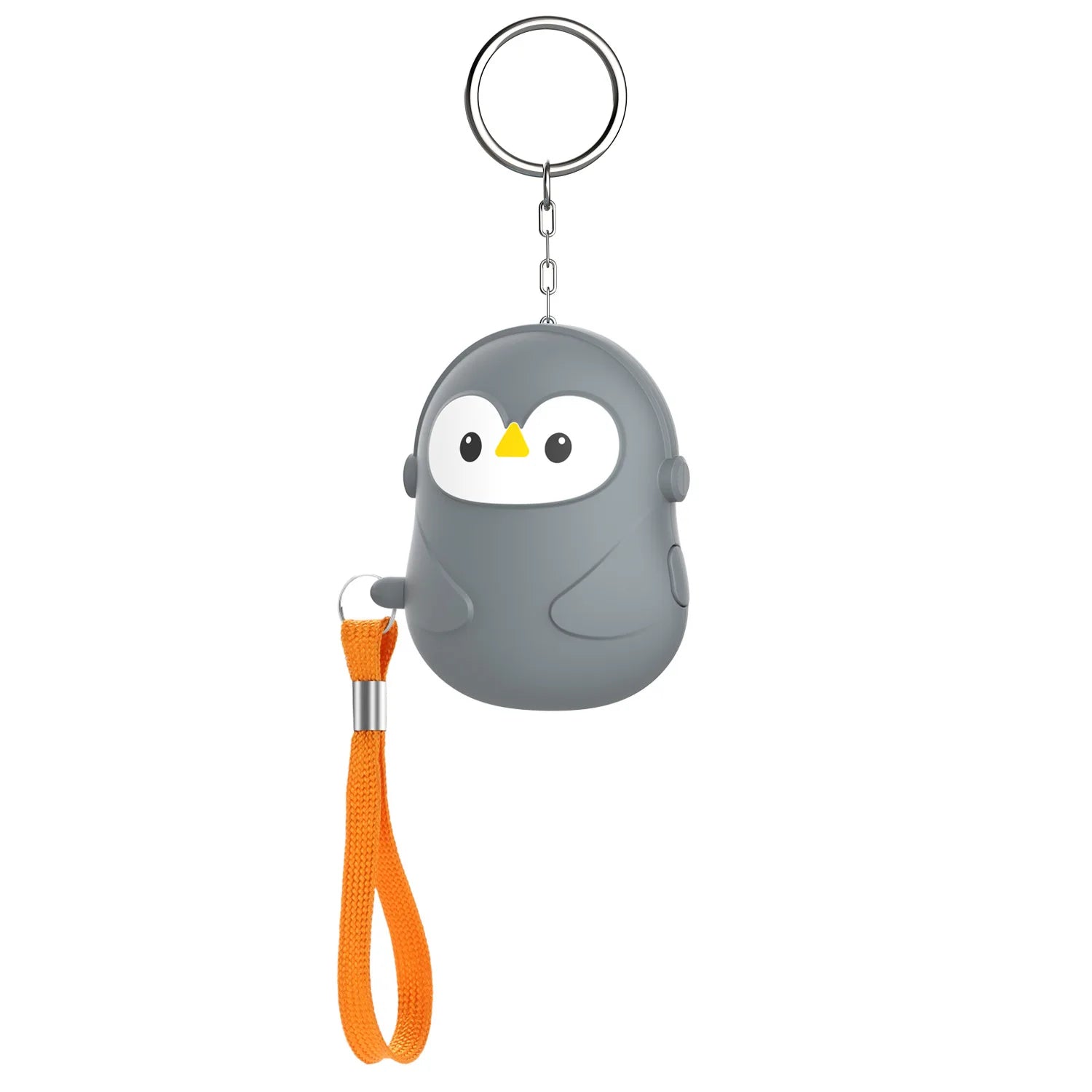 2PCS New Women's Self-Defense Personal Alarm Anti-Robbery Device Outdoor Siren for Personal Safety Qme Penguin-Gray