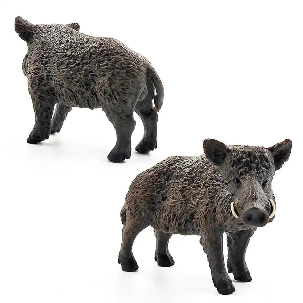 Realistic Boar Animal Model Simulated Wild Pig Action Figures Qme