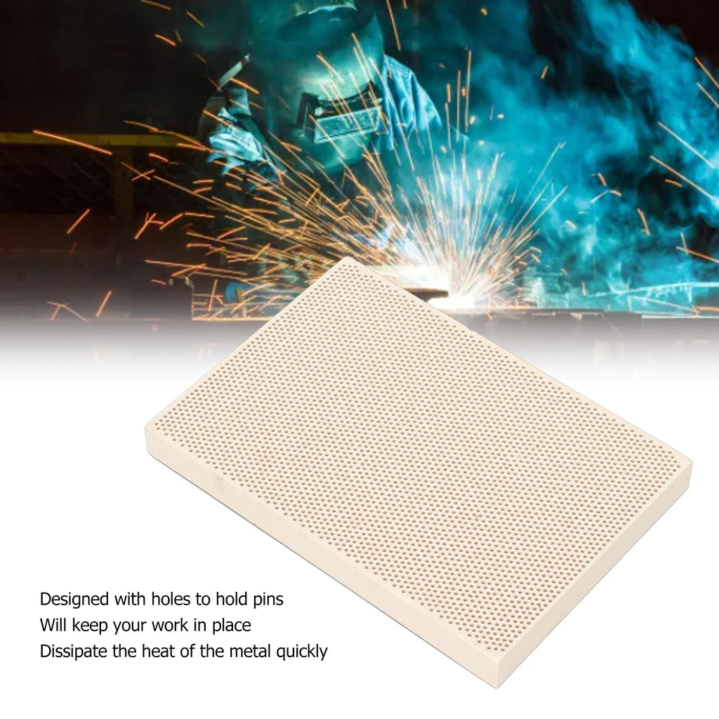 Ceramic Soldering Board High Temperature Resistant Welding Block Fireproof For Jewelry Soldering Board Qme